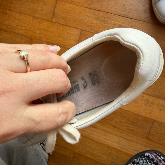 Birkenstock - sz38 White Women's Casual Sneakers - Picture 3 of 5
